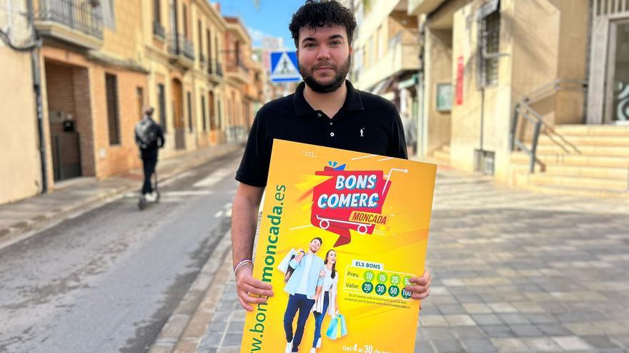 Moncada reparte 180.000 euros en bonos para el comercio local