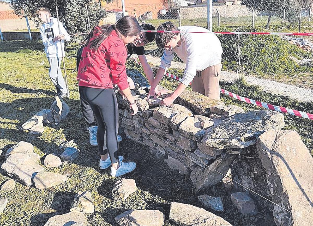 Taller de piedra en seco.