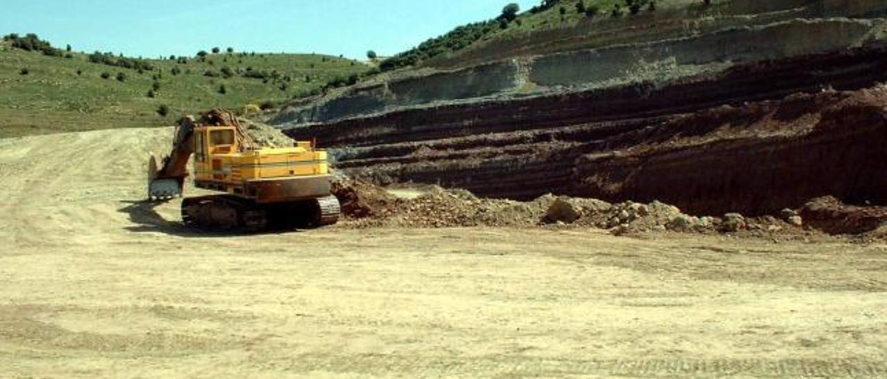 Mina de arcilla La Parreta, ubicada en la localidad castellonense de Morella.