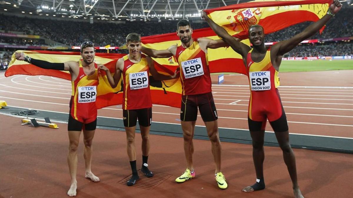 El 4x400 de España, quintos en la final del Mundial de Londres 2017