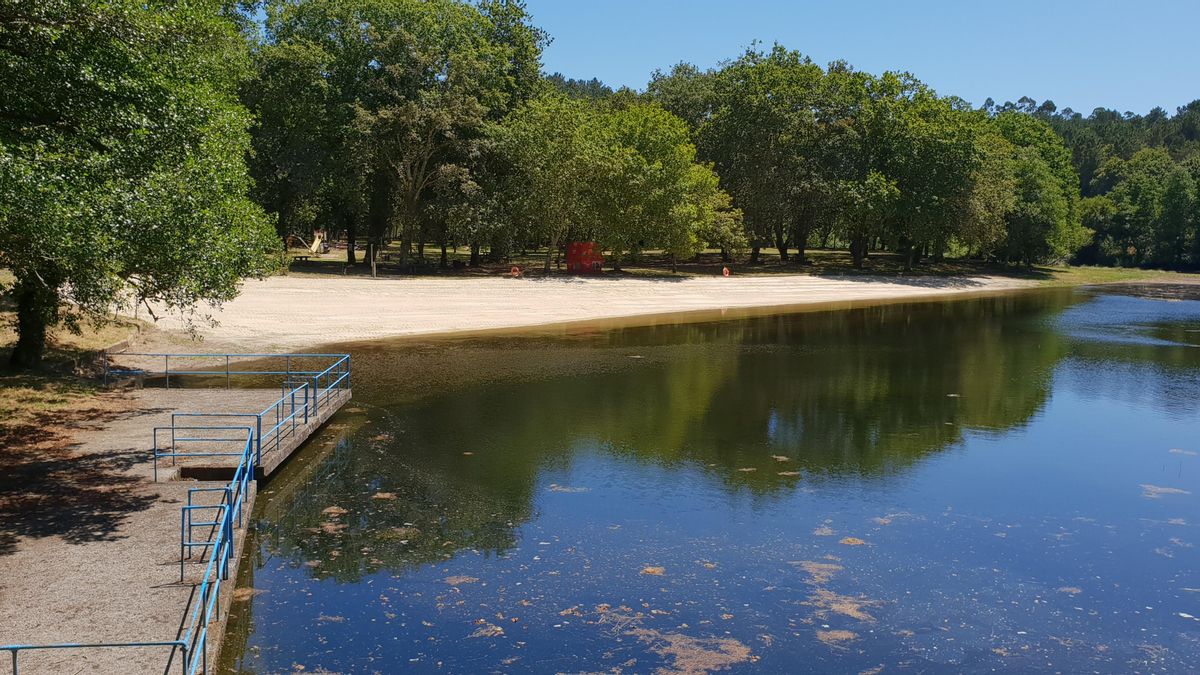 Playa fluvial de Liñares en A Estrada.