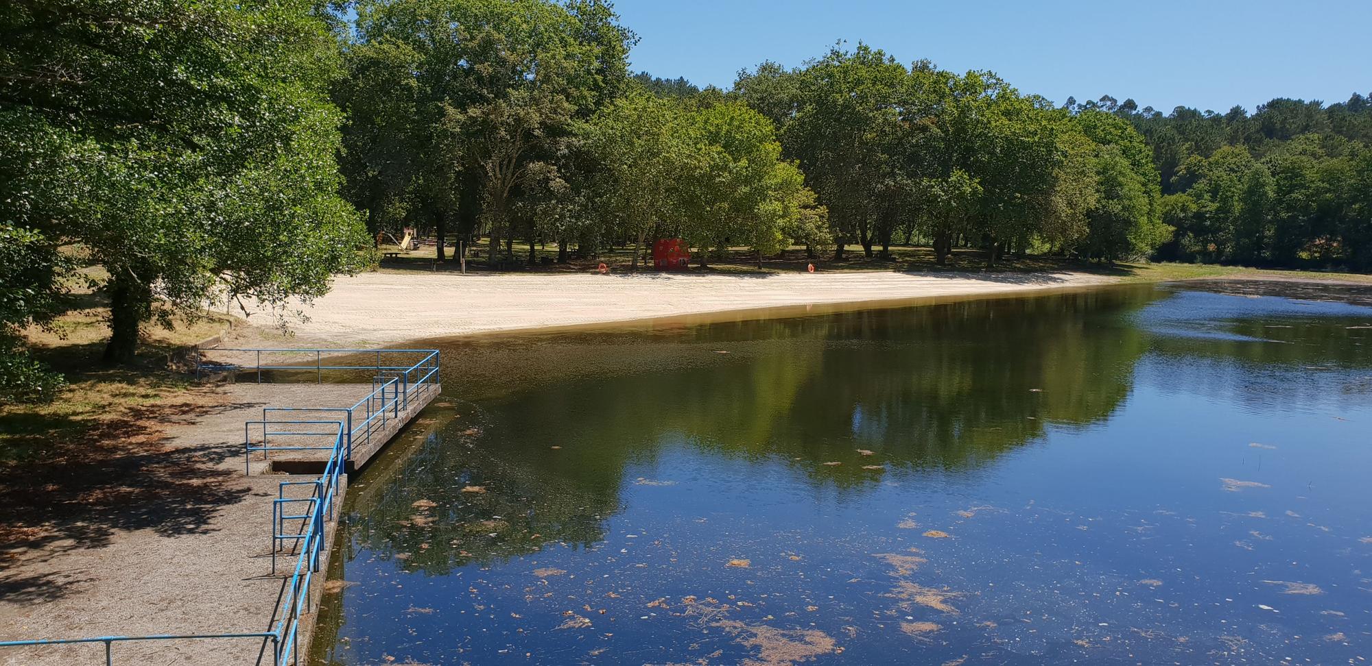 Playa fluvial de Liñares en A Estrada.