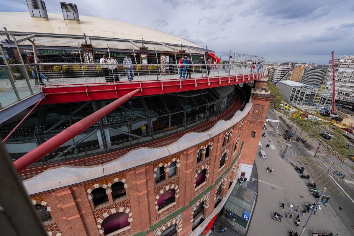 Barcelona. Economía. 01/04/2026 Centro comercial las Arenas, en relación a los 15 años de su inauguración. FOTO de ZOWY VOETEN