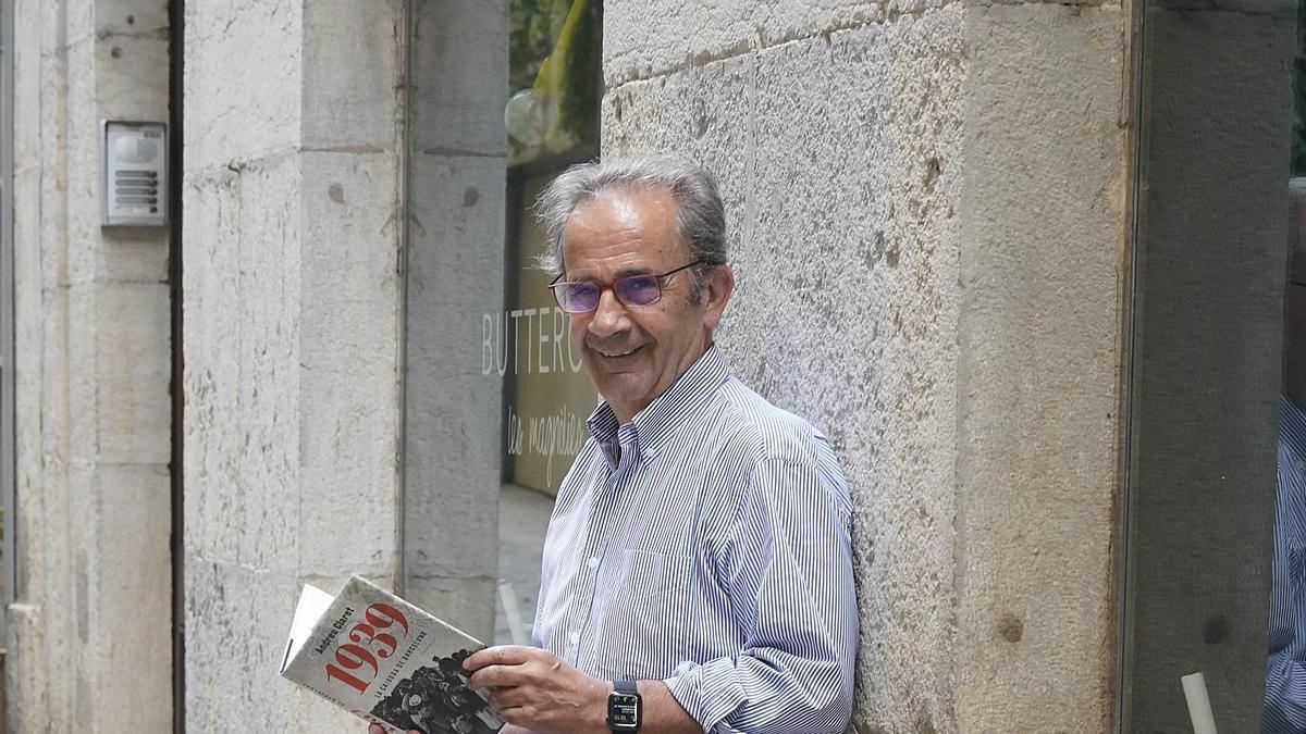 Andreu Claret, ahir a Girona amb el seu llibre