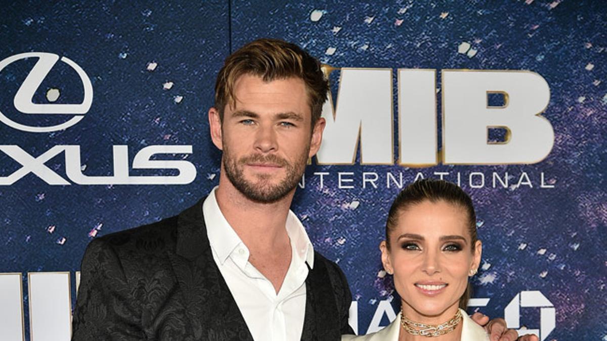 Elsa Pataky y Chris Hemsworth en la premiere de 'Men in black: International'