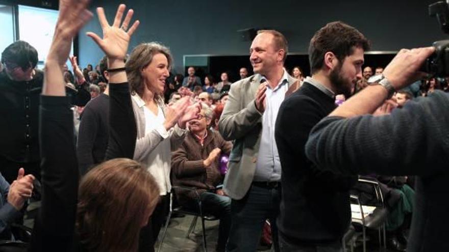 María Oliver y Martínez Dalmau, durante el acto de ayer en el MuVIM de València.