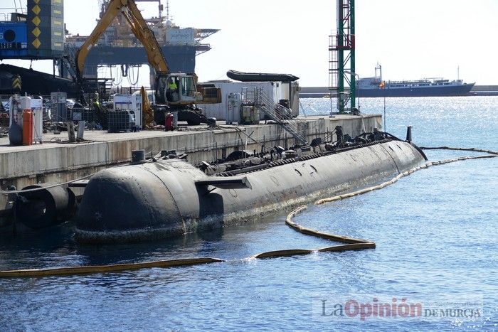 Desguace del submarino Siroco