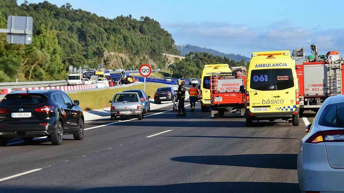 Accidente provocado por el condenado por tentativa de asesinato y homicidio el 14 de junio de 2018 en el corredor. |   // GONZALO NÚÑEZ