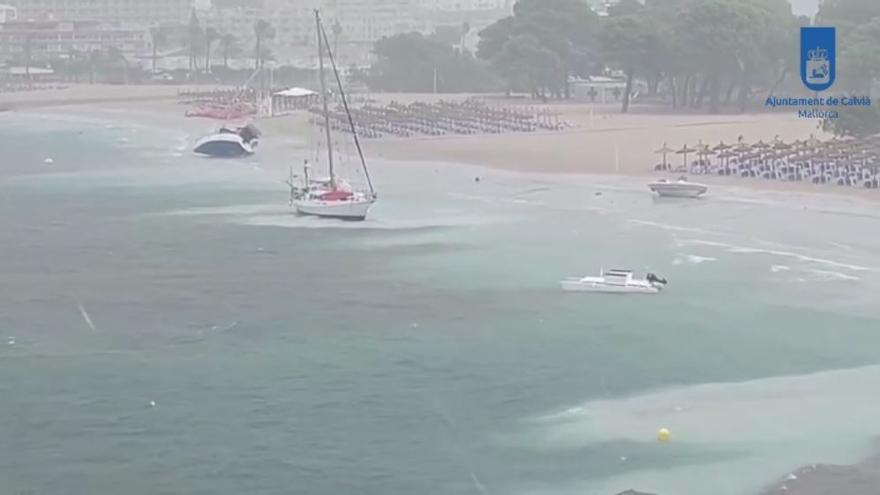 VIDEO │ Los efectos de la tormenta que ha barrido Mallorca en Calvià