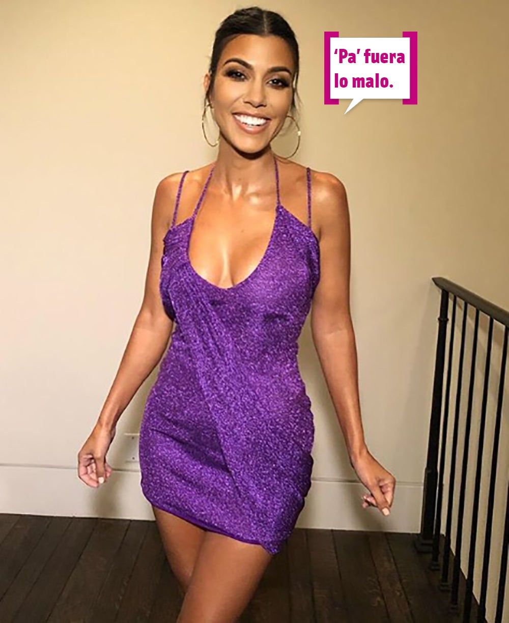 Kourtney Kardashian dice "pa fuera lo malo"