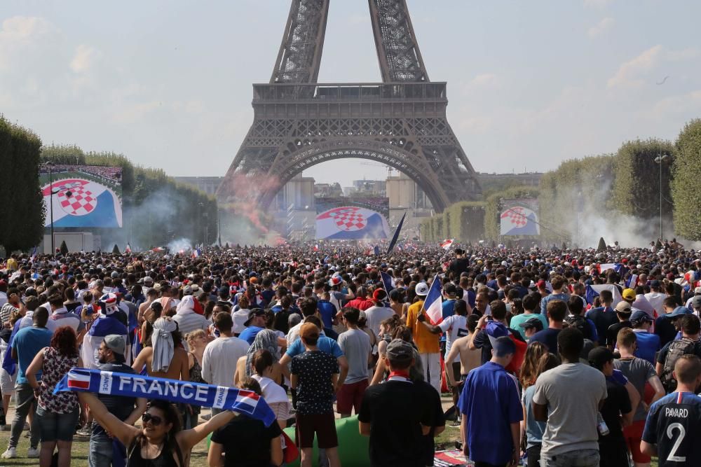 París vibra con la victoria de Francia en el Mundial