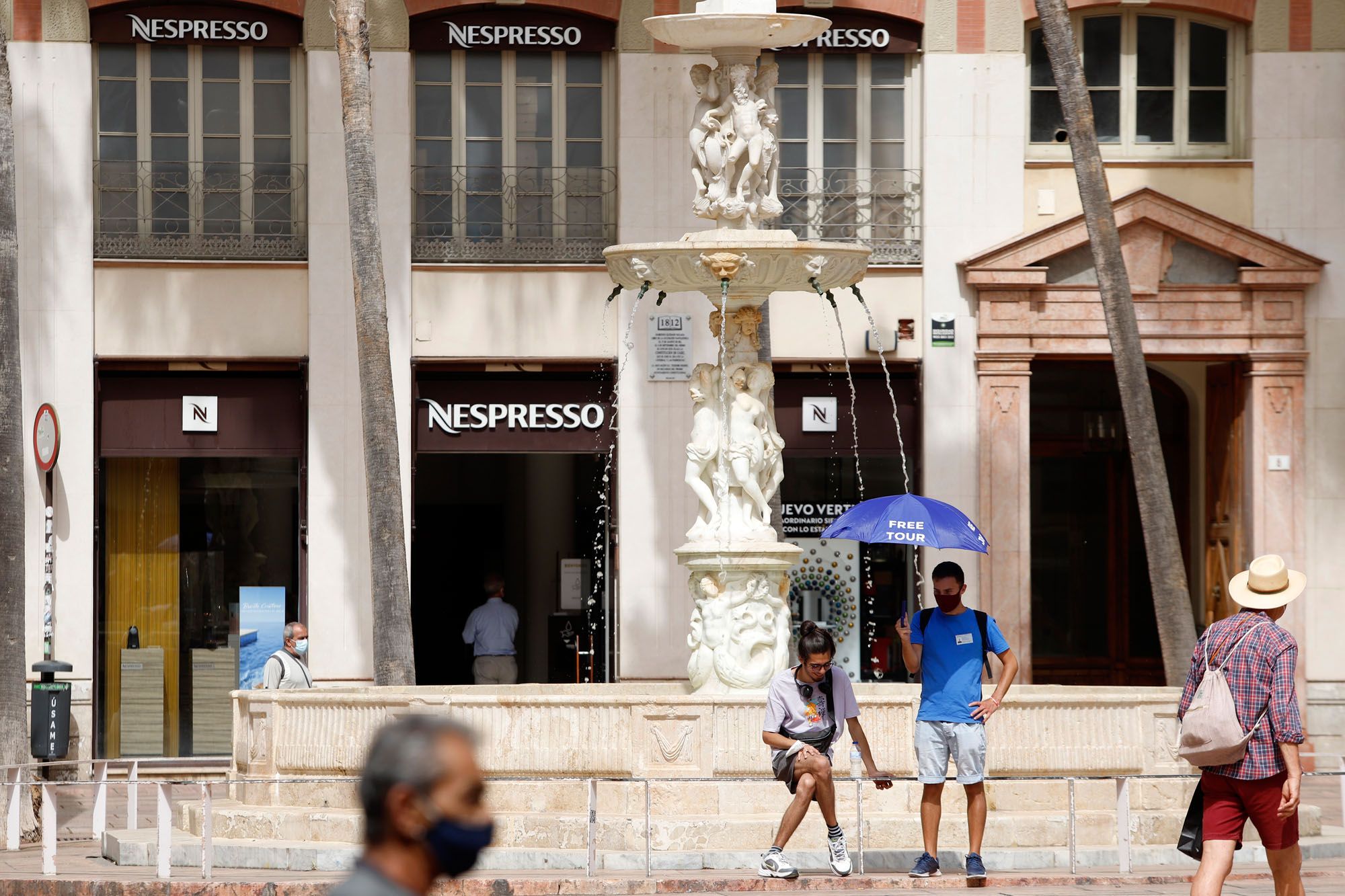 Málaga capital, como otros puntos de la provincia, está en aviso naranja por altas temperaturas este lunes, 12 de julio.