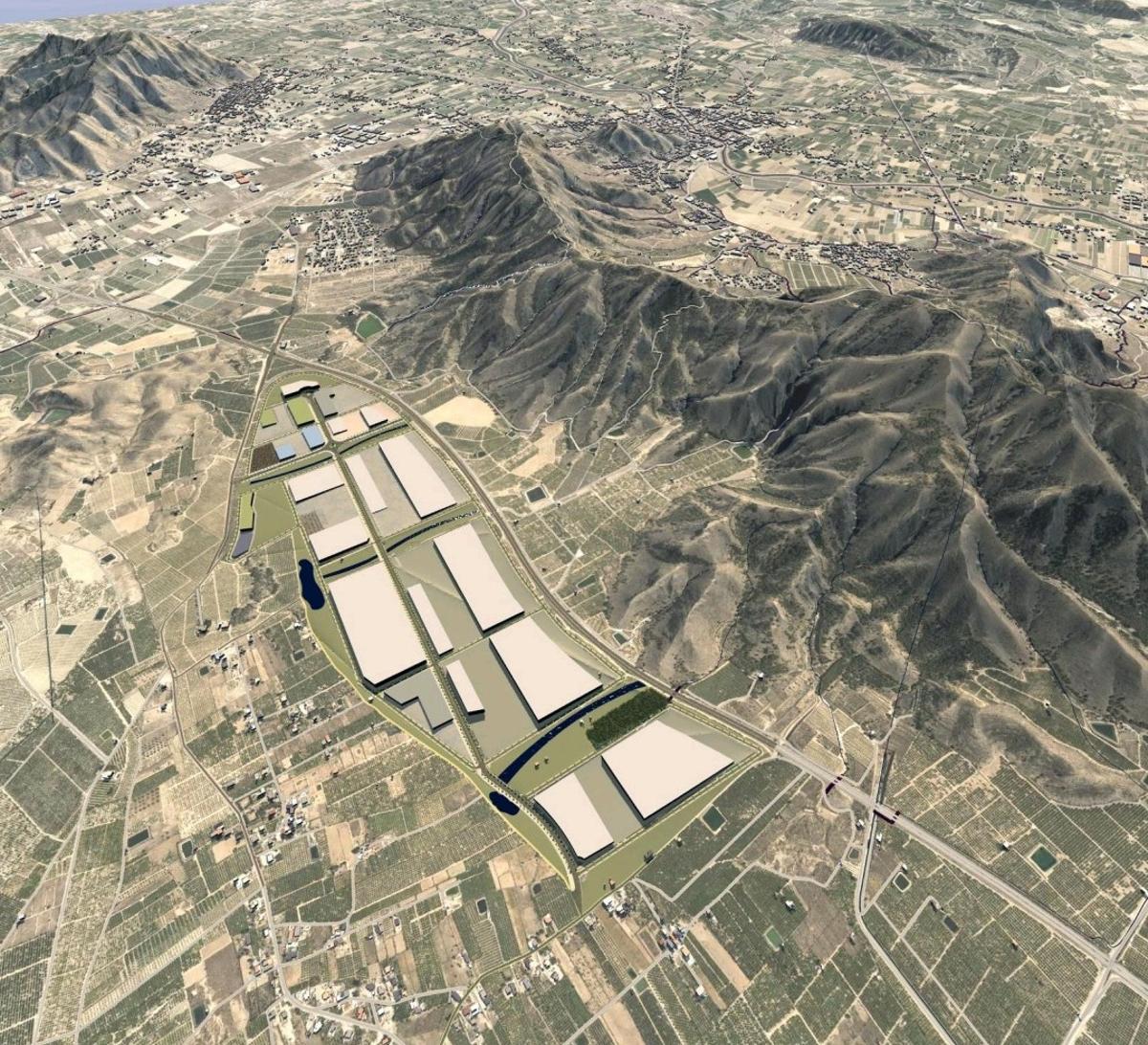 Recreación del Parque Empresarial en la pedanía de La Matanza, en una zona delimitada por la autovía A-7 y la CV-868