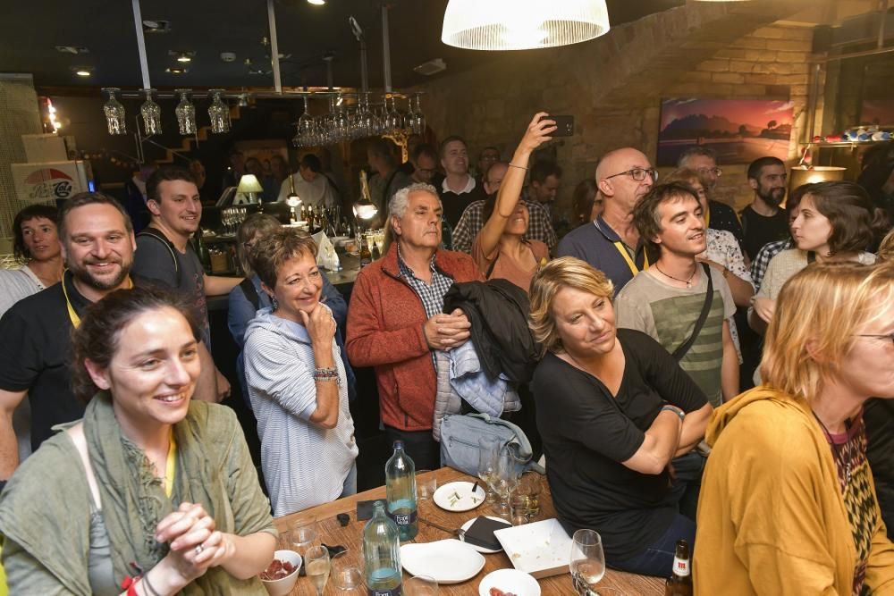 Celebració de Marc Aloy després de la victòria a l