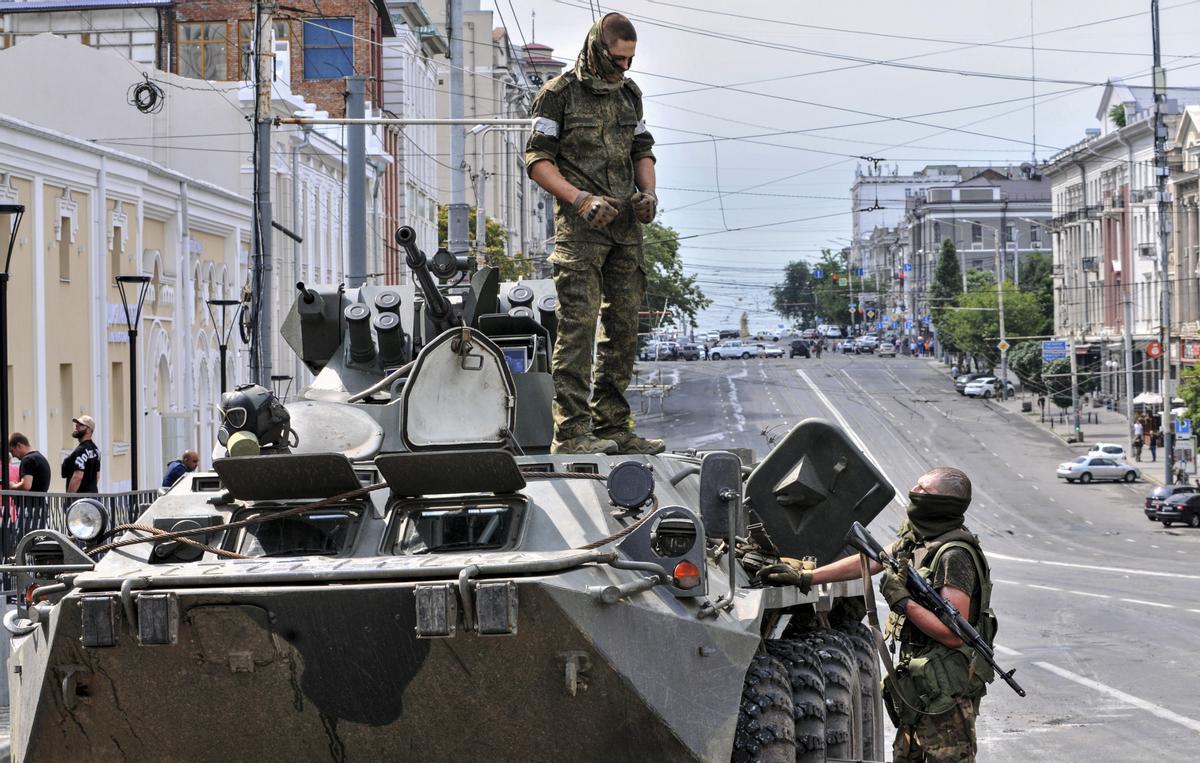 Mercenarios del grupo Wagner en Rostov