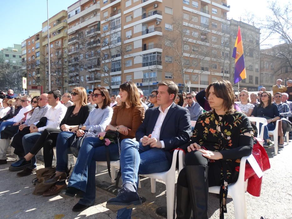 Homenaje a las víctimas del bombardeo franquista en Xàtiva