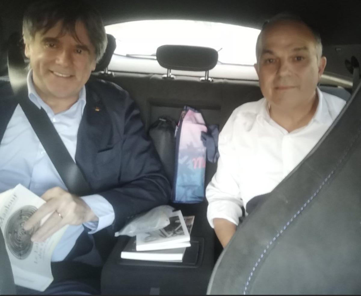 Imagen inédita del regreso fugaz de Puigdemont en 2024 proporcionada por él mismo.