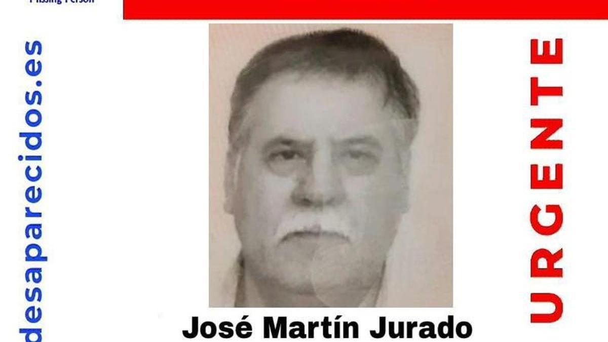 Cartel sobre la desaparición de José Martín Jurado