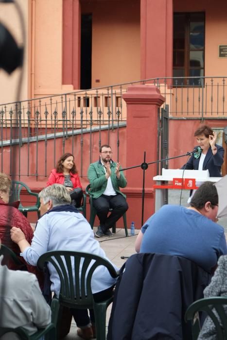 Mitín de apoyo a Pedro Sánchez en Laviana