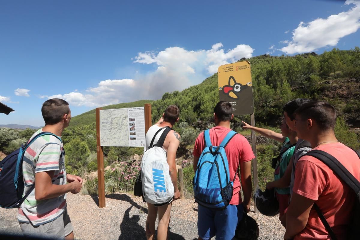 Incendio en la Serra Calderona