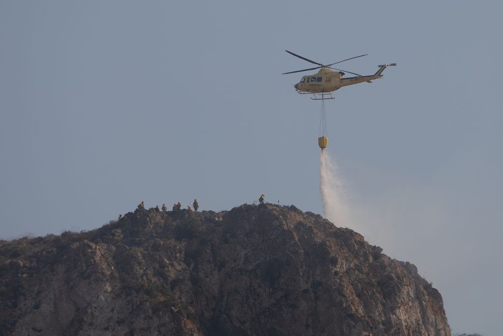 El incendio de las Cuestas del Cedacero, en imágenes