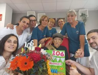 El alcañizano Manuel Gago Rodríguez celebra su 106 cumpleaños en Rabanales