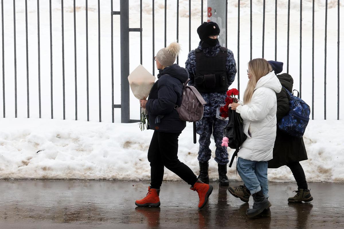 Funeral y ceremonia de despedida del político opositor ruso Alexei Navalny en Moscú