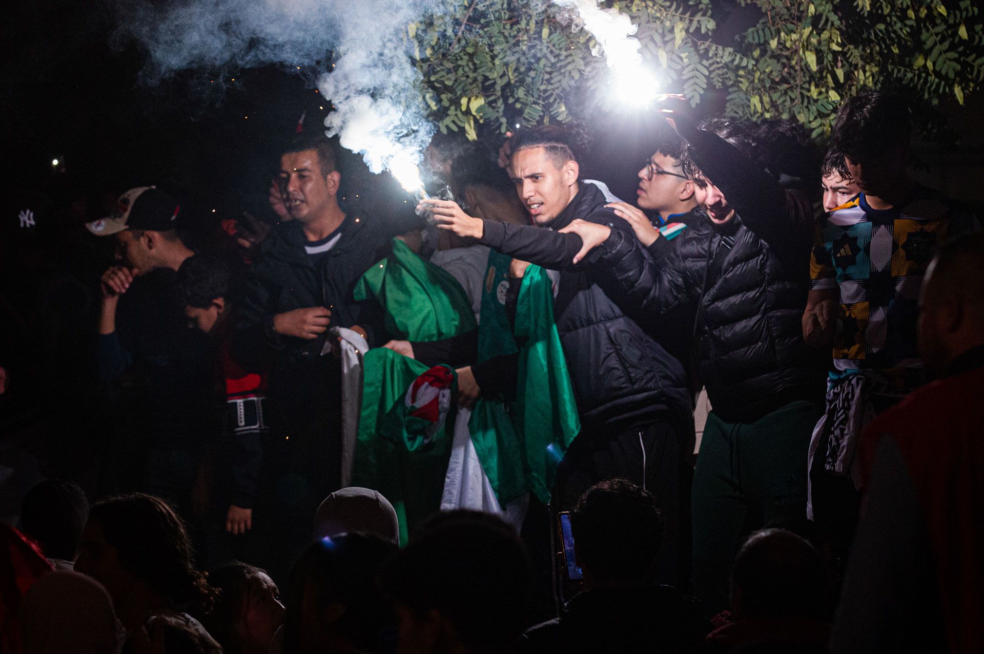 Las imágenes de la celebración en las calles de Alicante tras la victoria de Marruecos