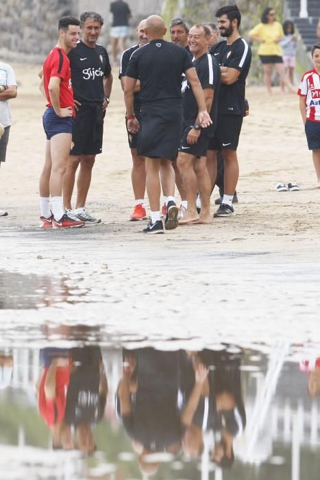 El Sporting entrena en San Lorenzo