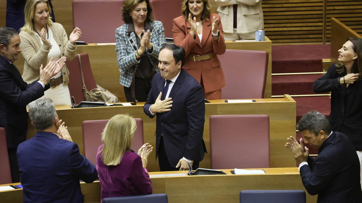 Juanfran Pérez Llorca, elegido president de la Generalitat Valenciana con el apoyo de Vox