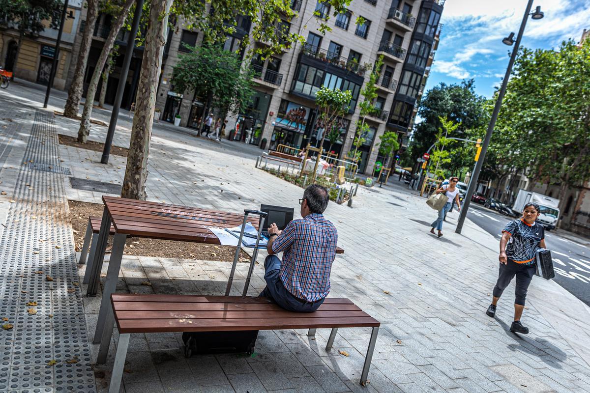 Escenas inesperadas de la Superilla del Eixample