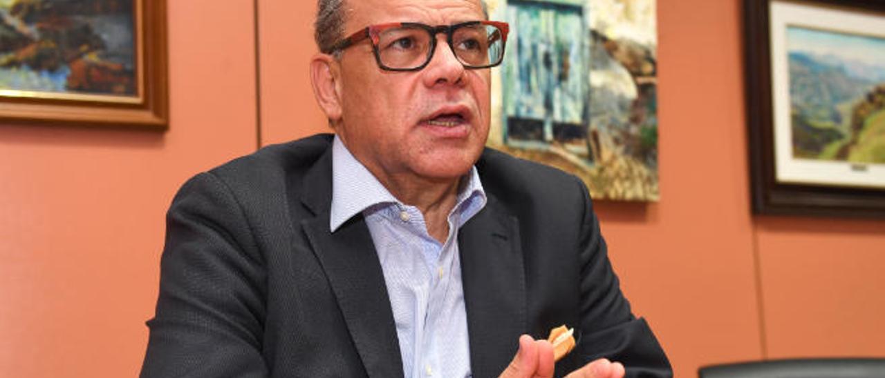 José Miguel Barragán durante la entrevista.