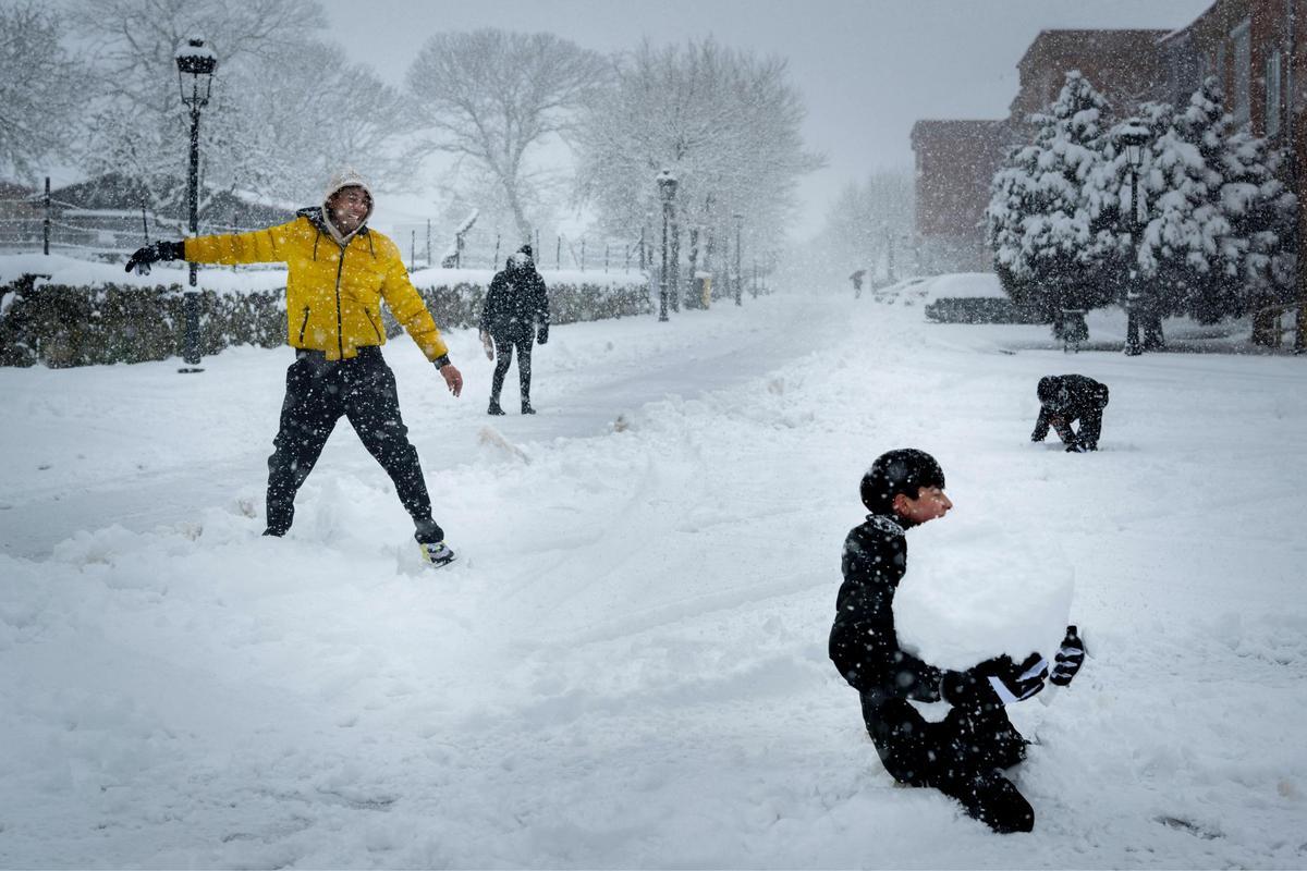 El temporal de nieve en la provincia de Ourense