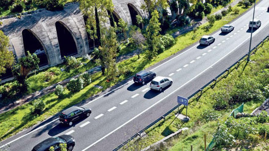 Bauarbeiten in den Tunneln an Palmas Ringautobahn