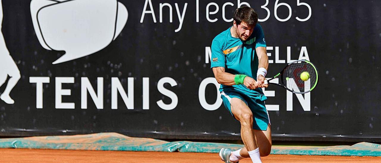 El alzireño Pedro Martínez Portero durante un partido del torneo de Marbella. | ATP