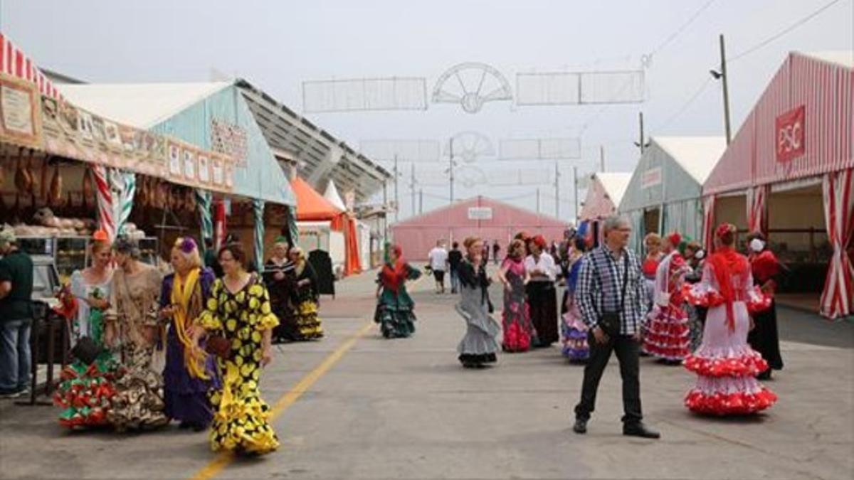 Feria de abril en Barcelona 8Ambiente en la feria en la edición del 2015.