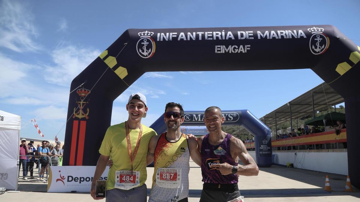 La llegada a la meta de Ramón Navarro, ganador de la Ruta de las Fortalezas de Cartagena