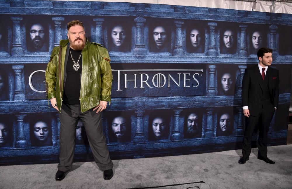 Kristian Nairn en la premiere de la sexta temporada de la serie ‘Juego de tronos’ de la HBO en Los Ángeles, EEUU, el día 10 de abril de 2016.