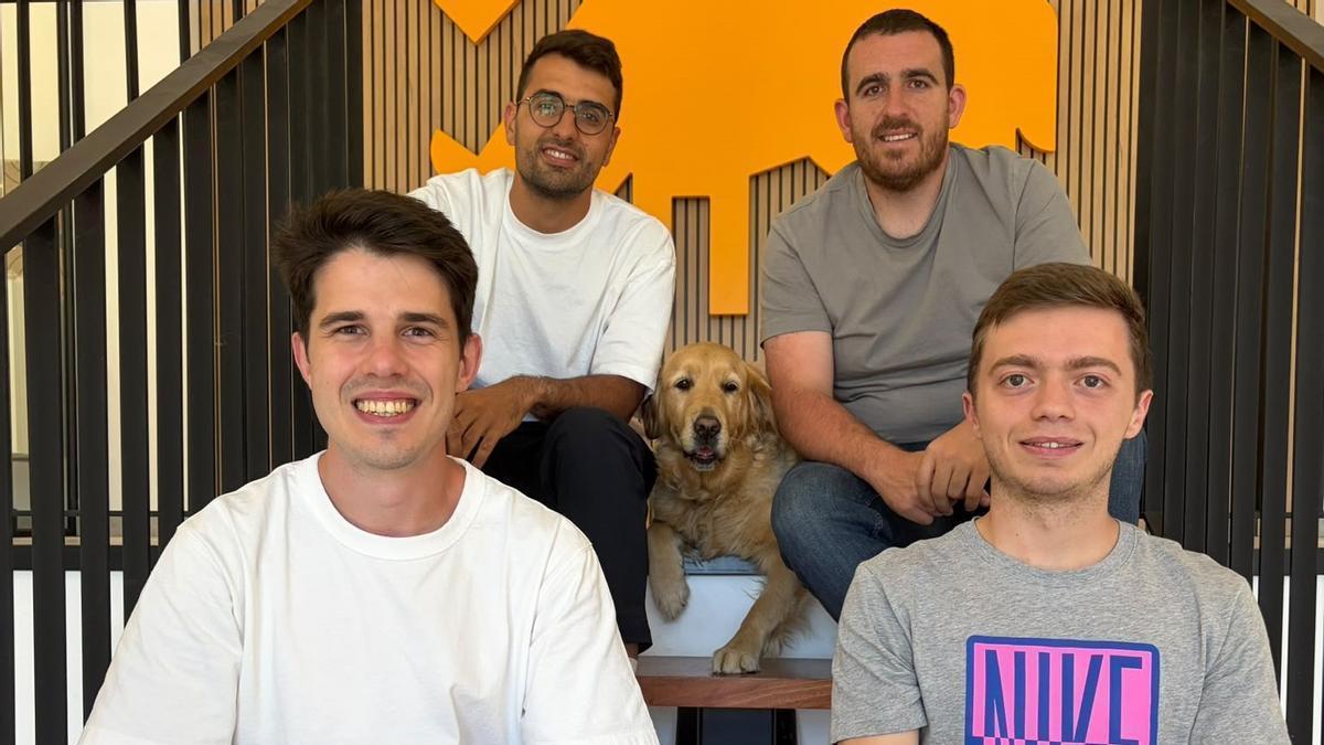 Parte del equipo de la empresa gallega Innogando