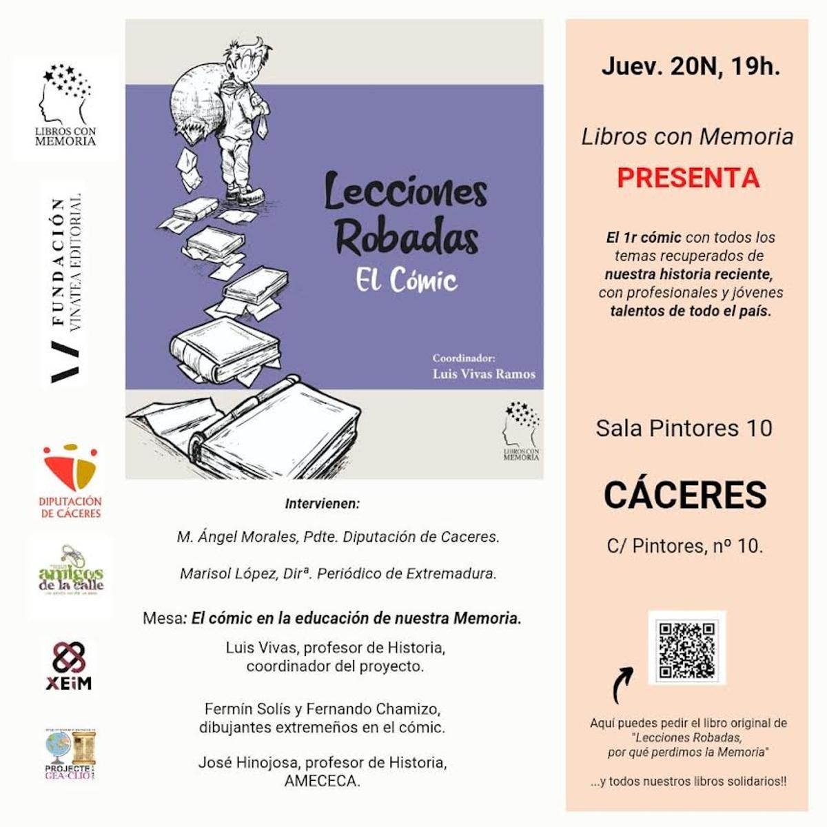 Cartel de la presentación.