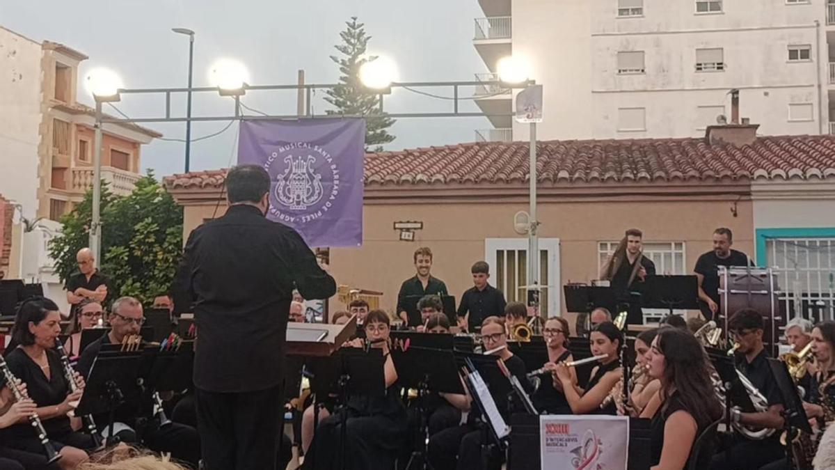La banda de música de Piles, en un concert recent