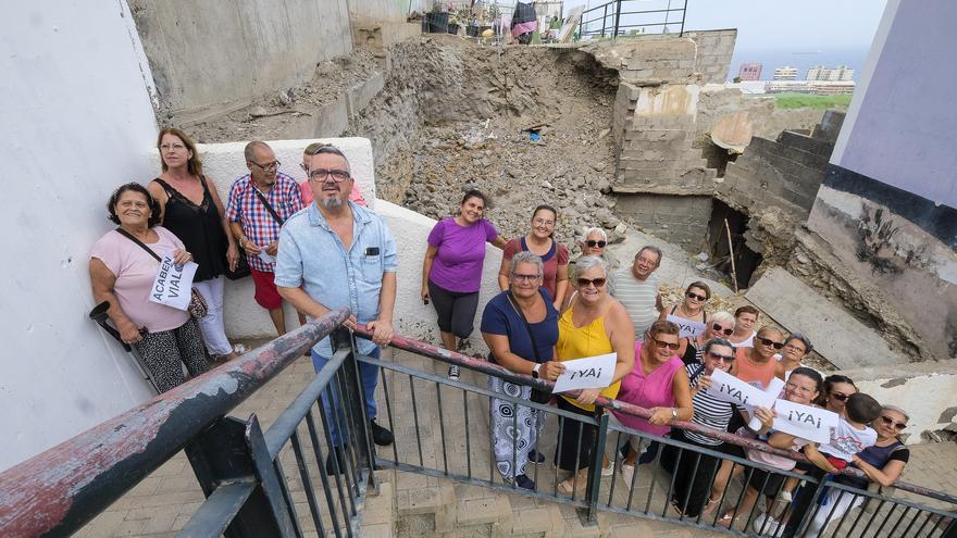 Familia expropiada en el Risco de San Nicolás