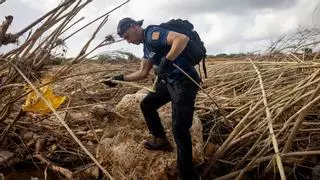Aragoneses en busca de cadáveres en Valencia: “Llevamos una semana rastreando palmo a palmo”