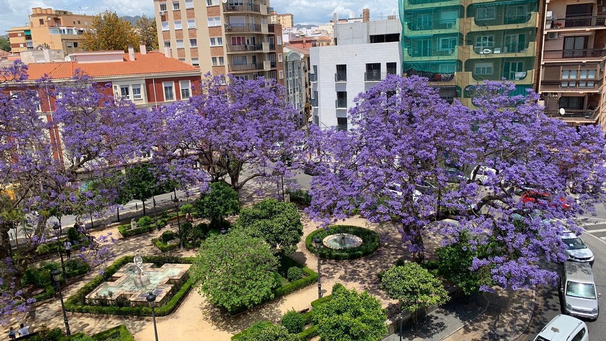 Vista del Jardín de la Victoria, hace una semana.