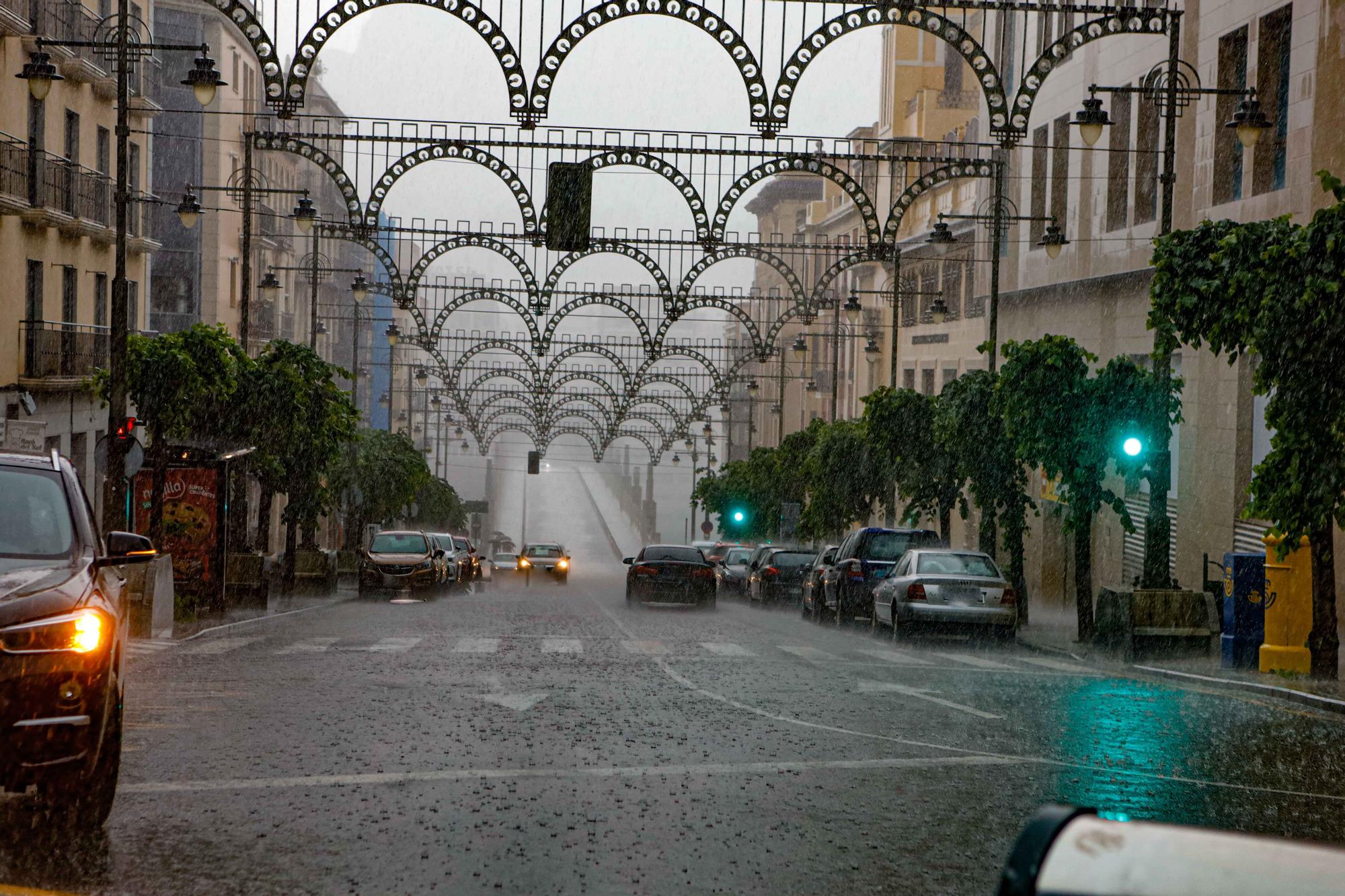 Las tormentas dejan hasta 42 litros en l'Alcoià y El Comtat