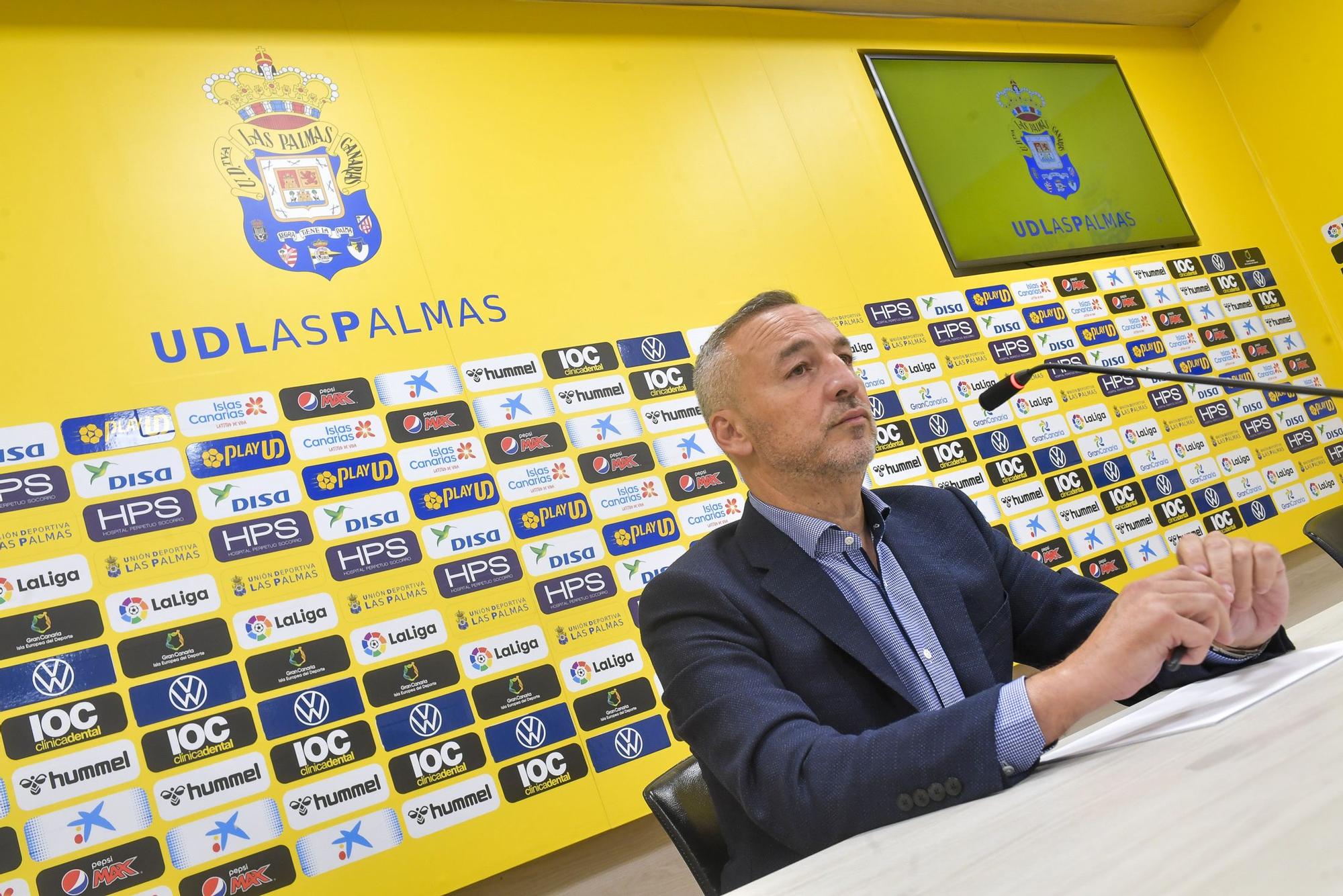 Rueda de prensa de Miguel Ángel Ramírez sobre la UD Las Palmas de la 22/23