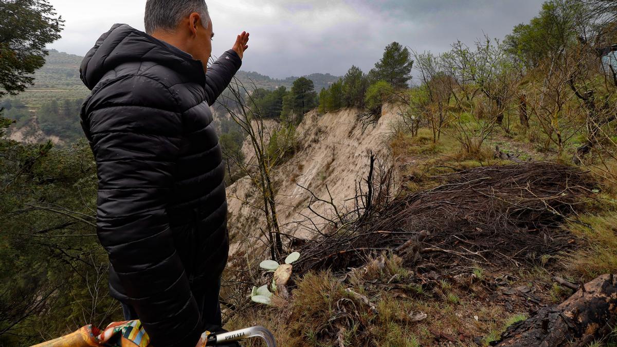 Desprendimientos agravados durante las lluvias de la primavera.