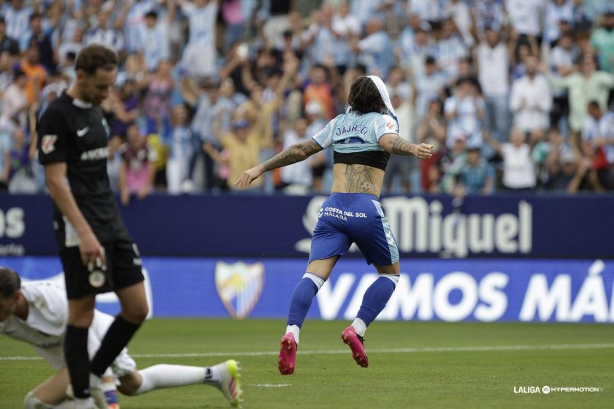 Goleada contundente del Málaga ante el Andorra