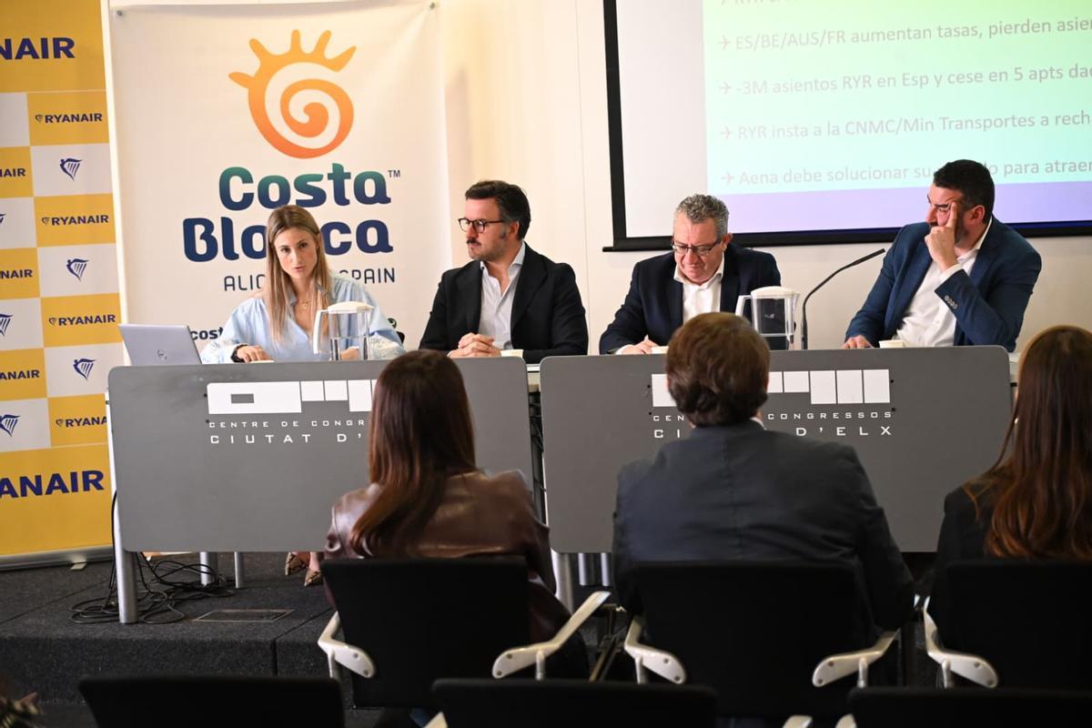 Ryanair presenta en Elche su nueva programación de vuelos