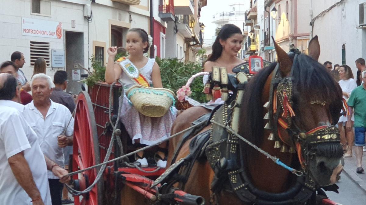 Las Reinas en la &quot;Entrà de la Murta&quot; de Calp.